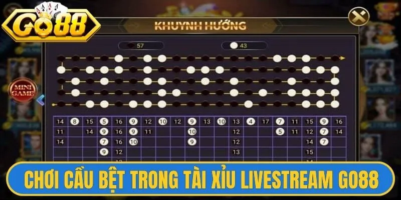 Chơi cầu bệt trong tài xỉu livestream Go88